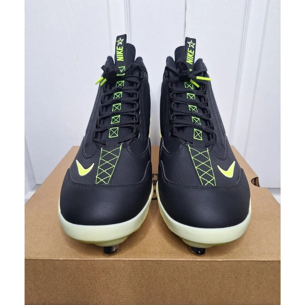 Nike Griffey 2 Metal Black Volt Baseball Cleats HF3840-001 sz 14